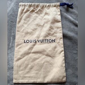 Louis Vuitton Drawstring Beige Dust Bag: 9W x 15L